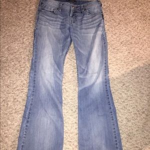 Women’s silver jeans